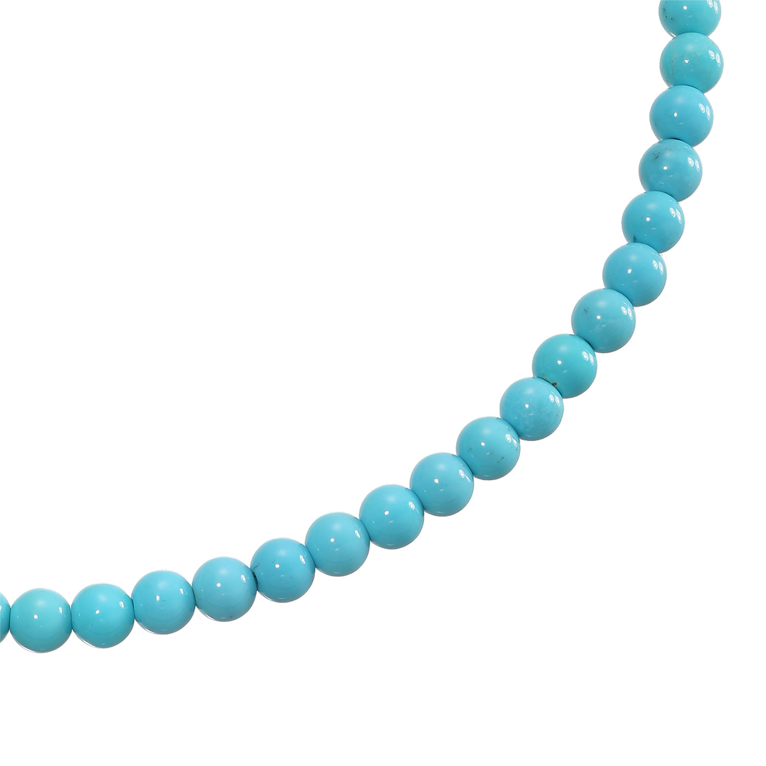 ミケランジェロ シルバー アリゾナ産ターコイズ ９０カラットＵＰ ボリュームネックレス