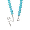 ミケランジェロ シルバー アリゾナ産ターコイズ ９０カラットＵＰ ボリュームネックレス
