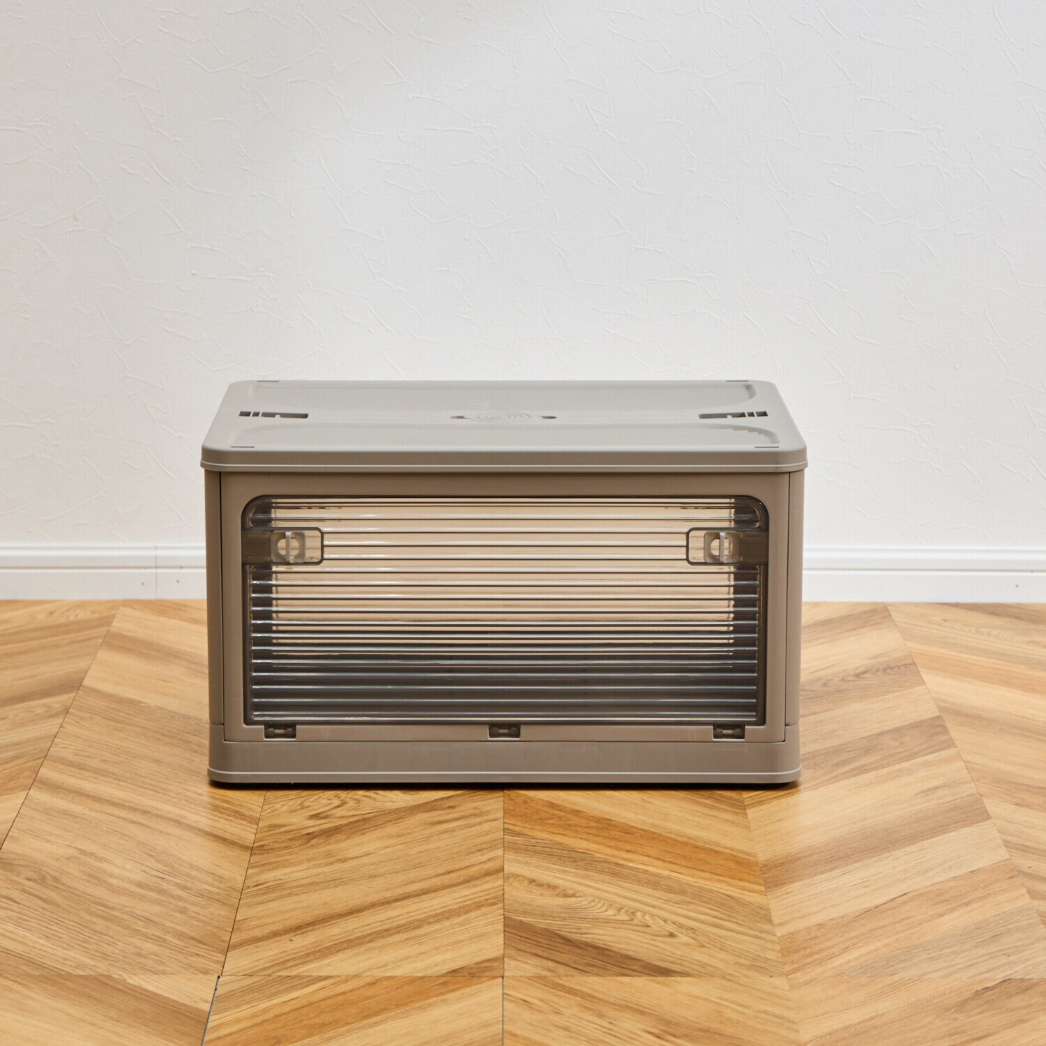 側面・天面５か所 全てオープン構造で 出し入れ楽々♪ コンテナフルオープン ボックス ３個セット ＜Ｌサイズ＞