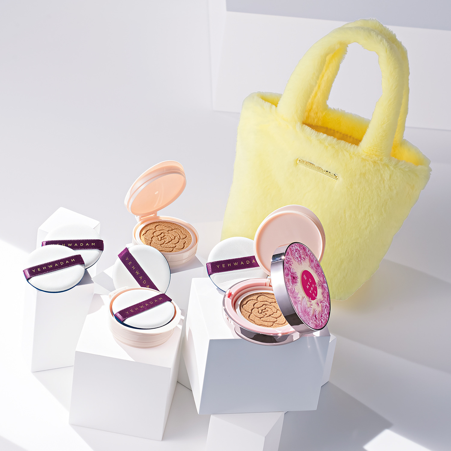 ザ　フェイスショップ 美容成分１００％配合 キレイが続く！ ＣＣインテンス カバークッション イェファダム　ＤＸ ３個分特別セット