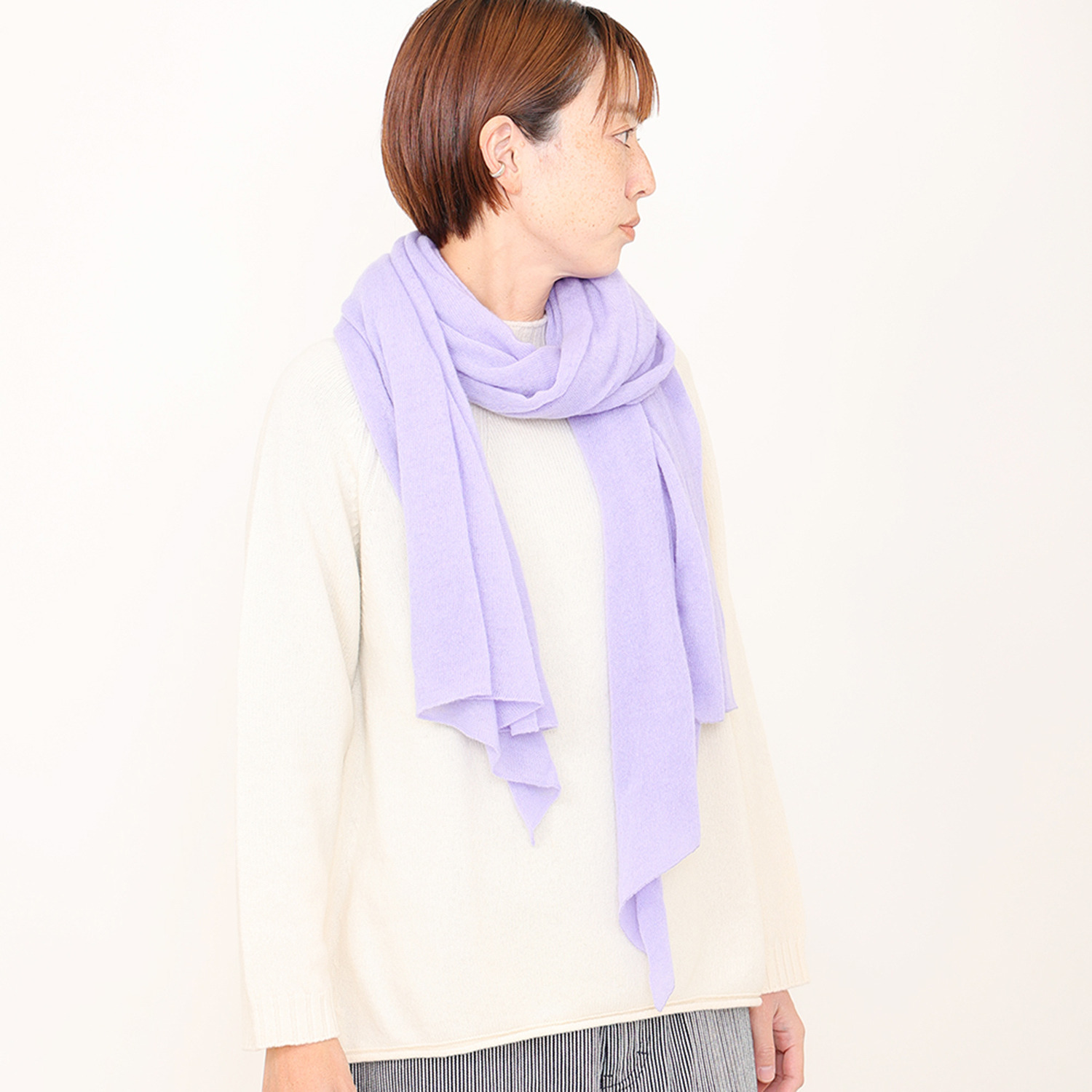 オオタニット ふわふわガーゼ カシミヤ１００％ ショール