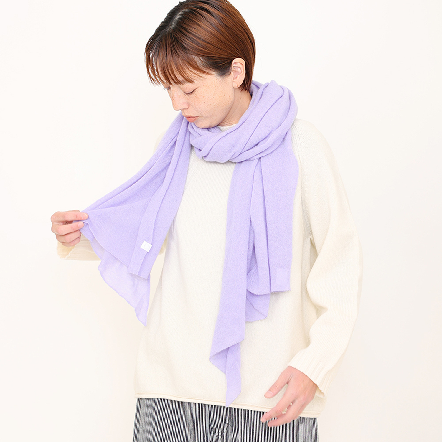 オオタニット ふわふわガーゼ カシミヤ１００％ ショール