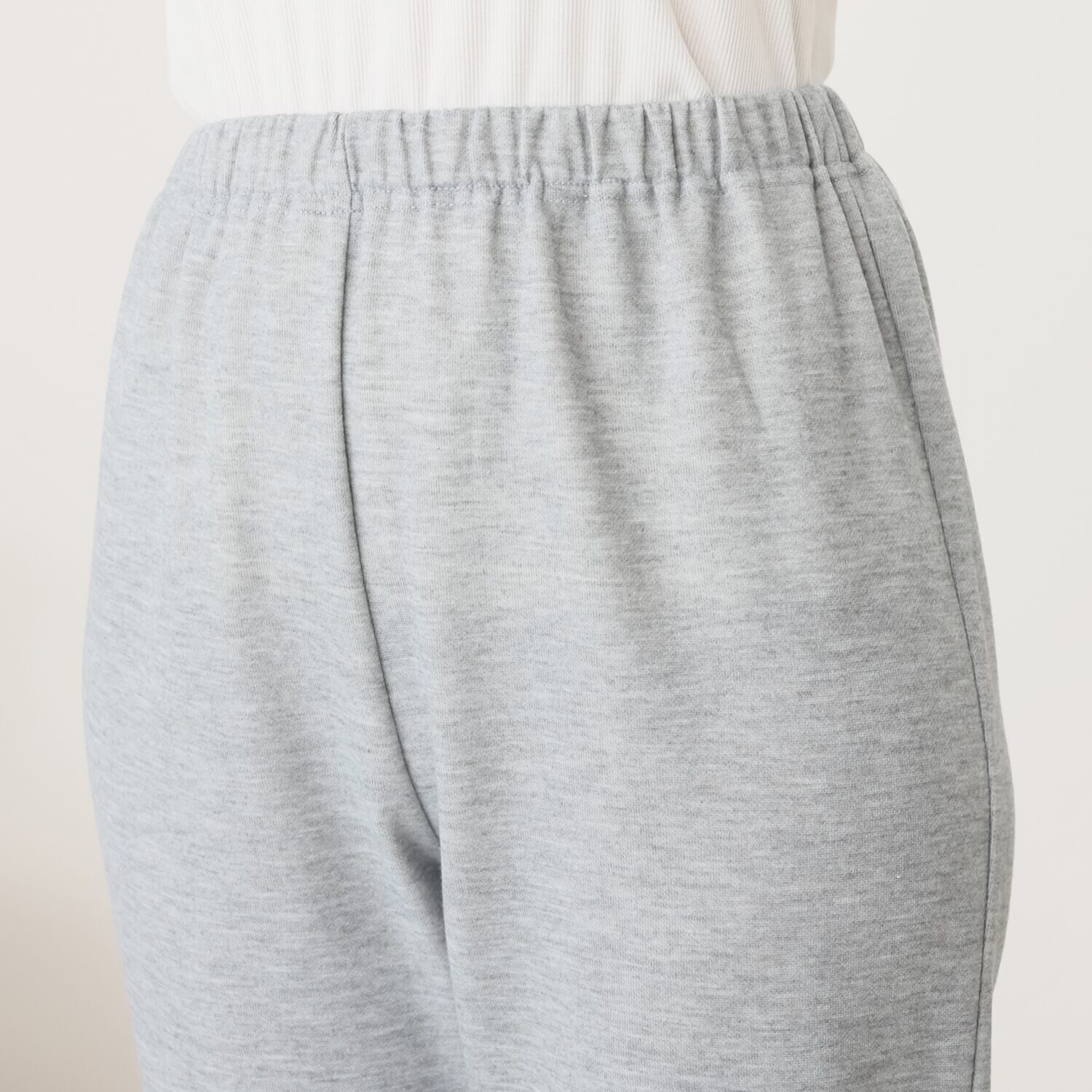 裏側綿１００％ ボーダー柄 柔らかダンボールニット チュニックデザイン ルームウェア上下セット