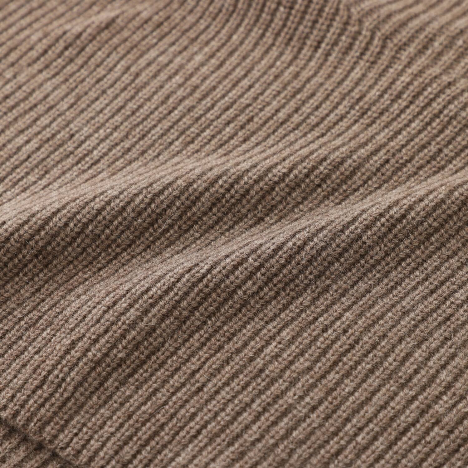 ネイチャーズ 無染色ヤク 片畦編み ネックウォーマー