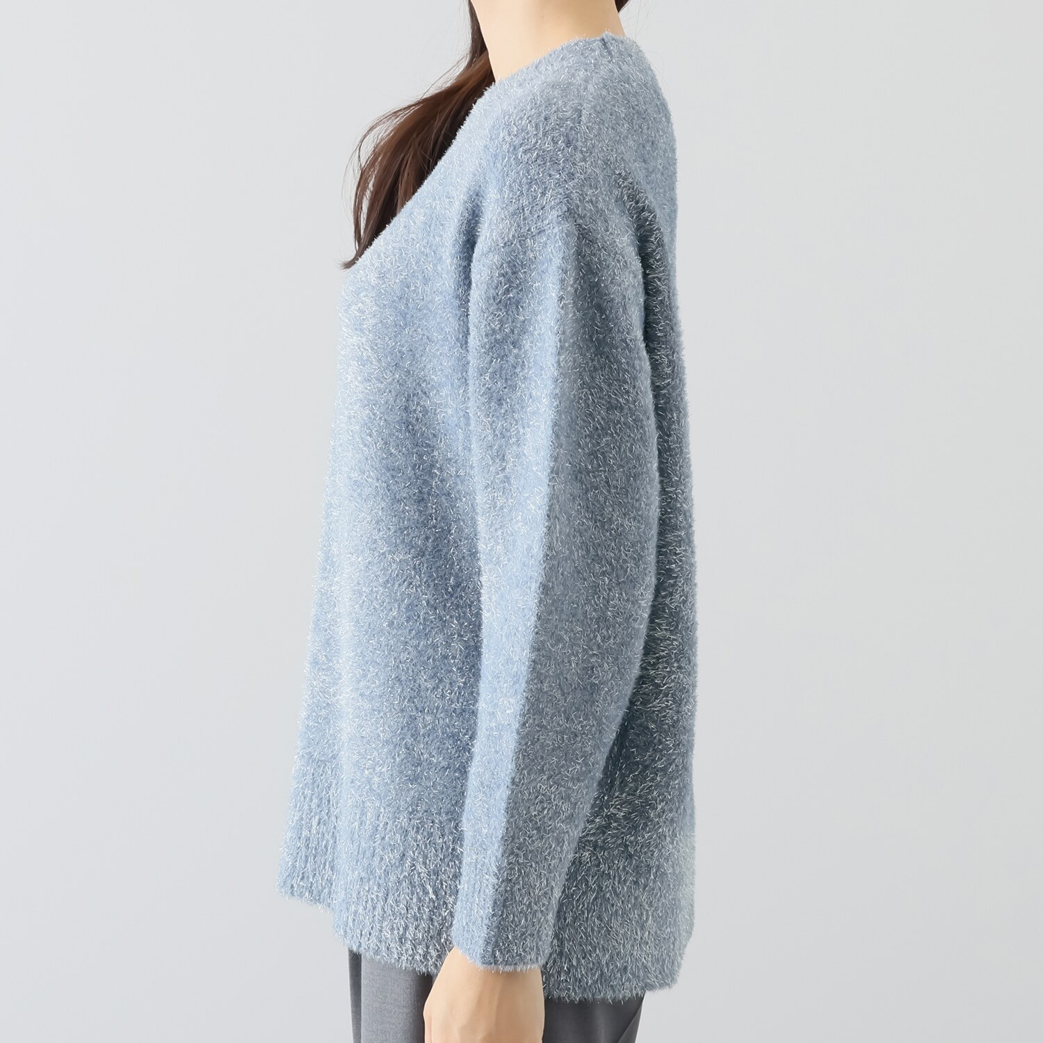 ミニマライズプラス クリスマスを彩る ちょっとラメ糸で大人の 上品なキラキラ感を楽しむ 気持ちが上がる ニットプルオーバー