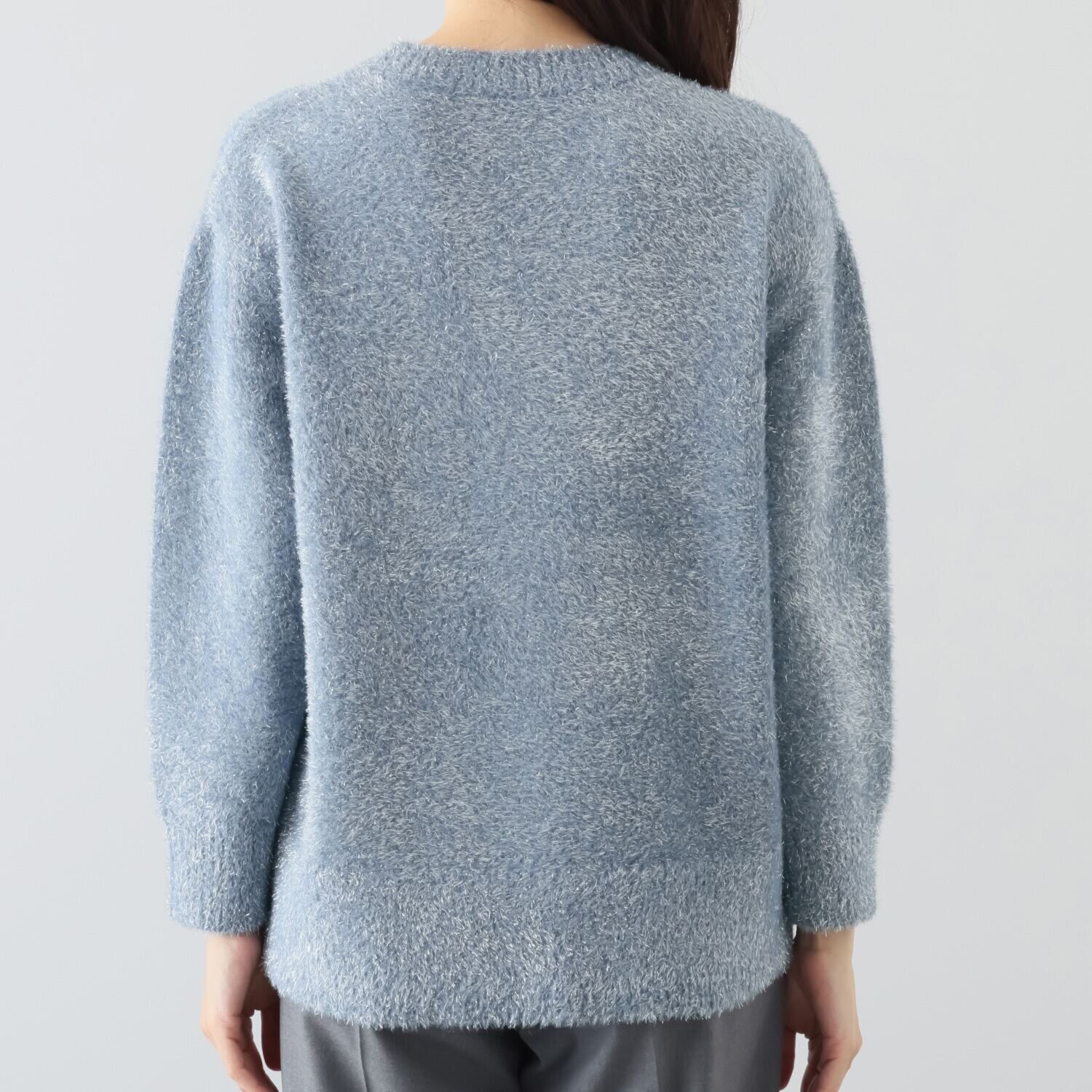 ミニマライズプラス クリスマスを彩る ちょっとラメ糸で大人の 上品なキラキラ感を楽しむ 気持ちが上がる ニットプルオーバー