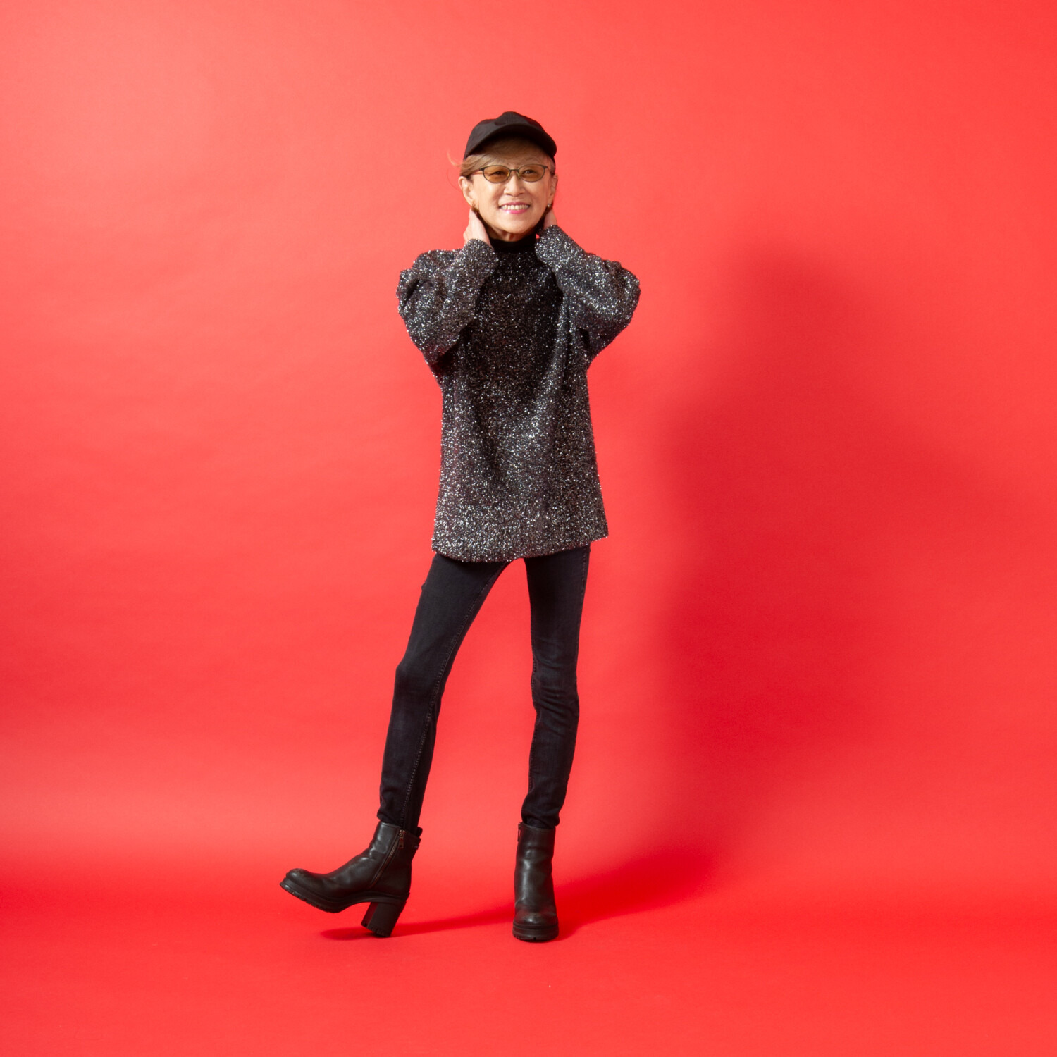 ミニマライズプラス クリスマスを彩る ちょっとラメ糸で大人の 上品なキラキラ感を楽しむ 気持ちが上がる ニットプルオーバー