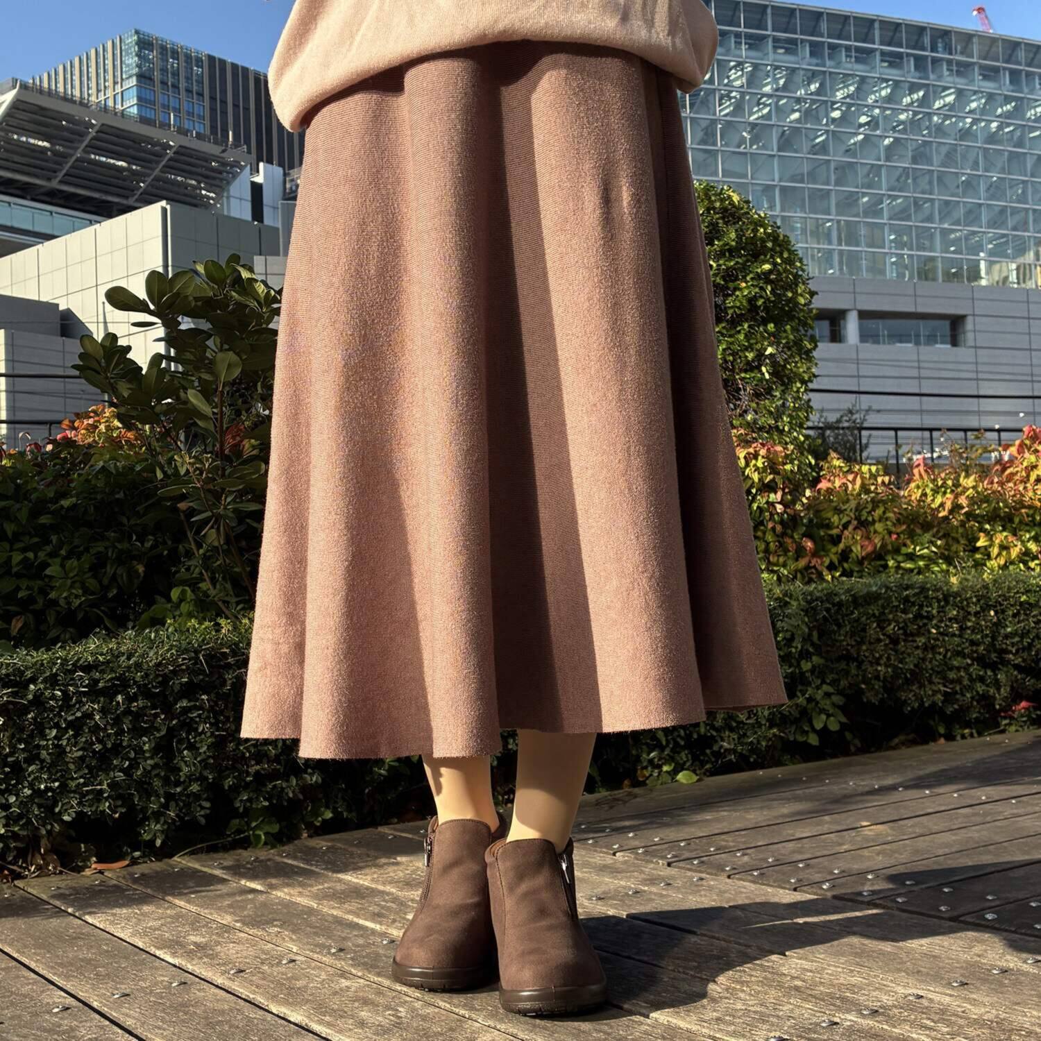 トップドライ スエード調 サイドファスナー付 ハイカットシューズ