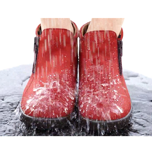 トップドライ スエード調 サイドファスナー付 ハイカットシューズ