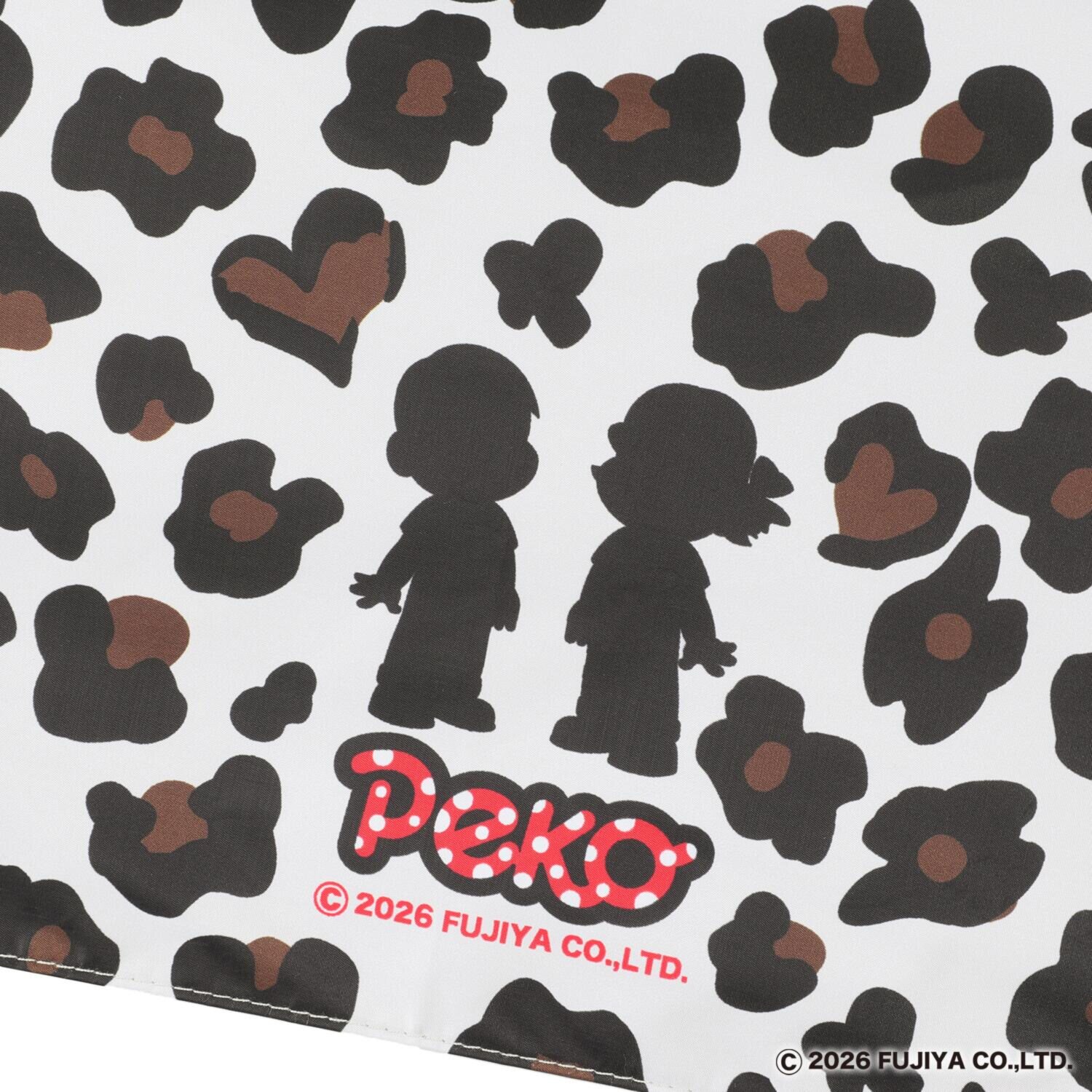 ペコちゃん 簡単開閉 ＵＶカット 晴雨兼用折りたたみ日傘 収納バッグ付