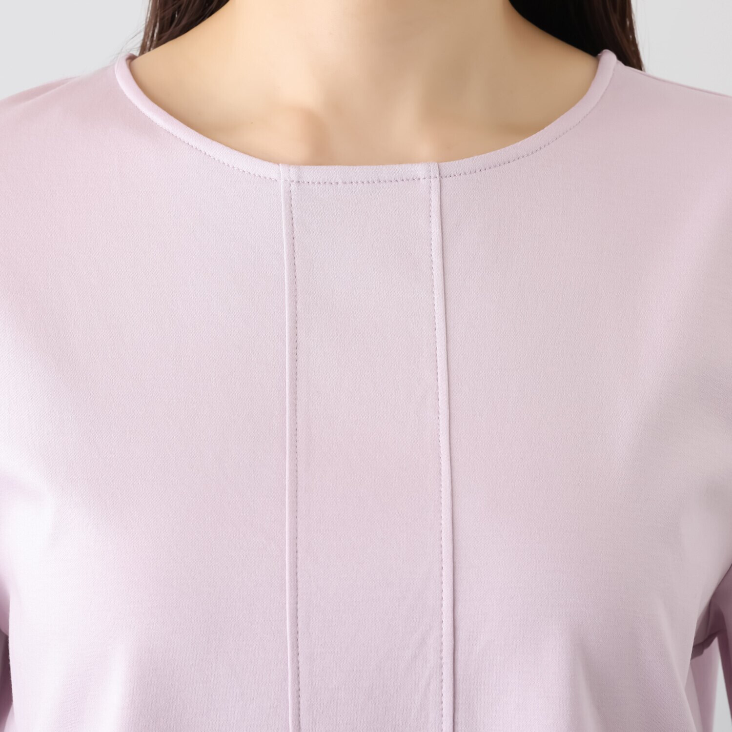 メリオン スーピマコットン１００％ なめらかで至福の着心地 切替デザインプルオーバー