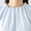 メリオン ふわっと軽やかで すべすべの肌触り リュクスに着映える ギャザーブラウス