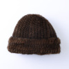 ミンクヤーン ニット帽子