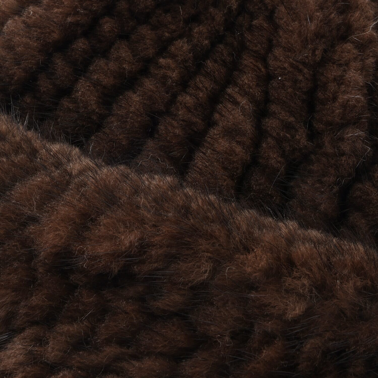 ミンクヤーン ニット帽子