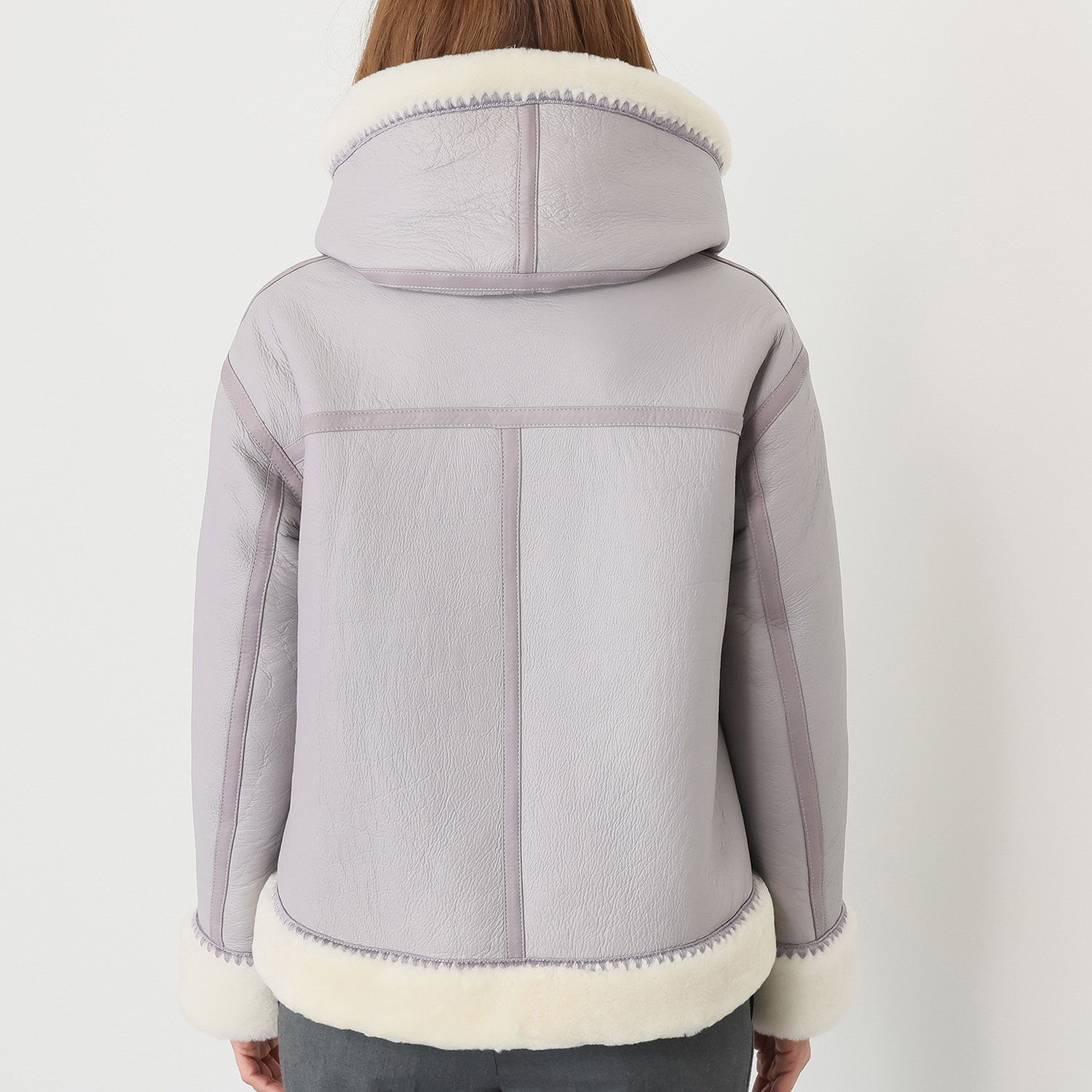 ムートン フーディージャケット