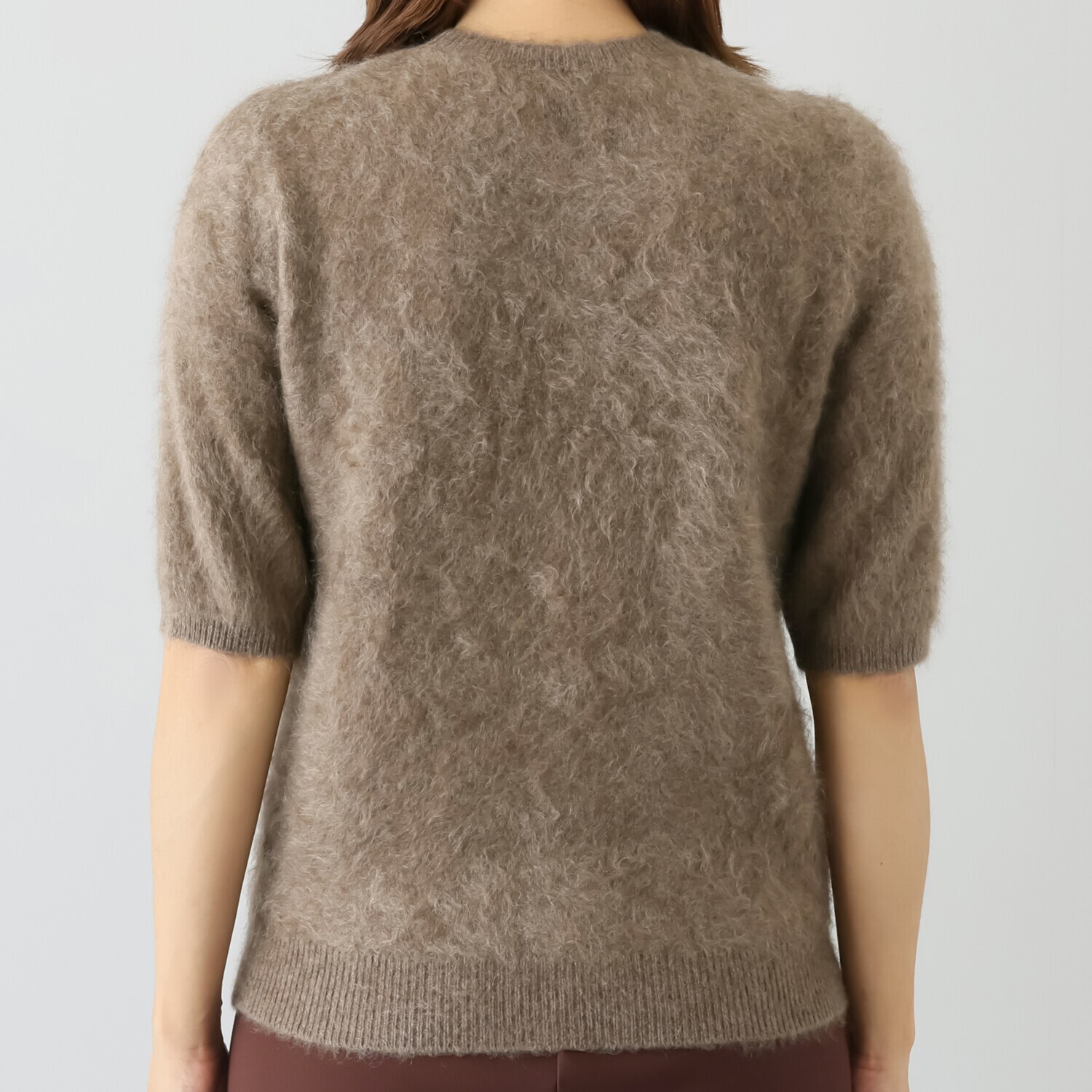 ネイチャーズ 無染色ヤク ファー加工 半袖プルオーバー