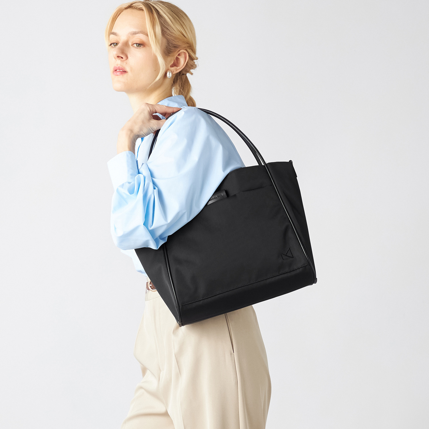 メゾンヴェール はっ水ナイロン ３層構造　軽量 ２ウェイトートバッグ＆ スマホショルダーセット