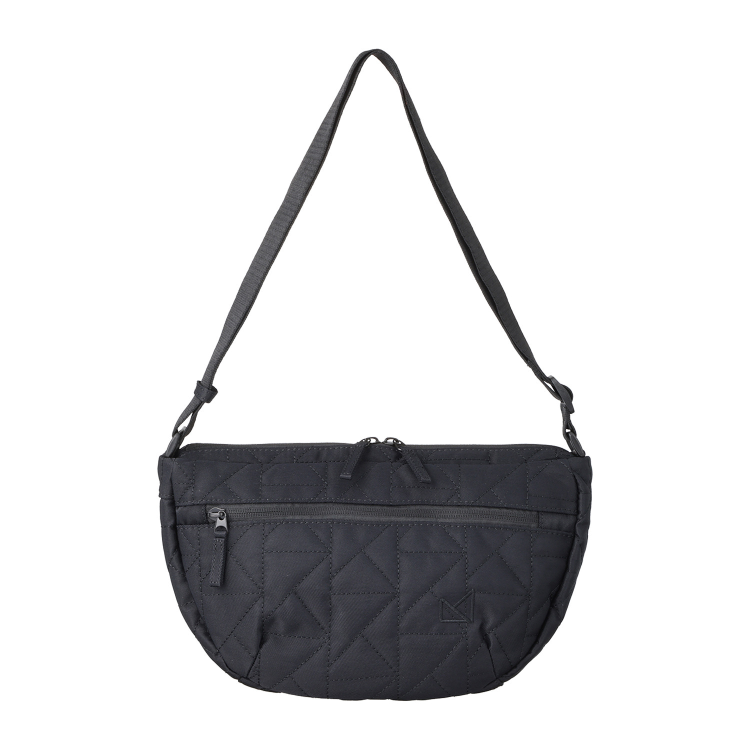 メゾンヴェール はっ水ナイロン　軽量 ＭＶキルティング ハーフムーン ショルダーバッグ