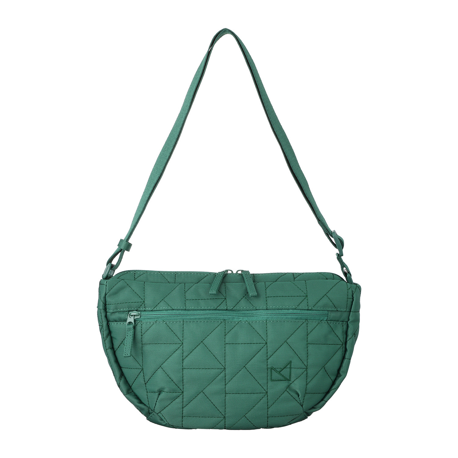 メゾンヴェール はっ水ナイロン　軽量 ＭＶキルティング ハーフムーン ショルダーバッグ