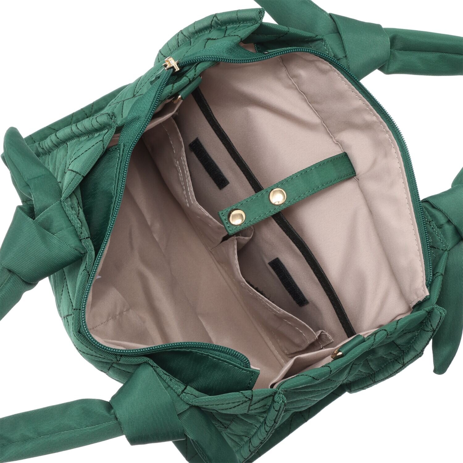 メゾンヴェール はっ水ナイロン リボンハンドル ＭＶキルティング ２ウェイトートバッグ ＜ポーチ付＞