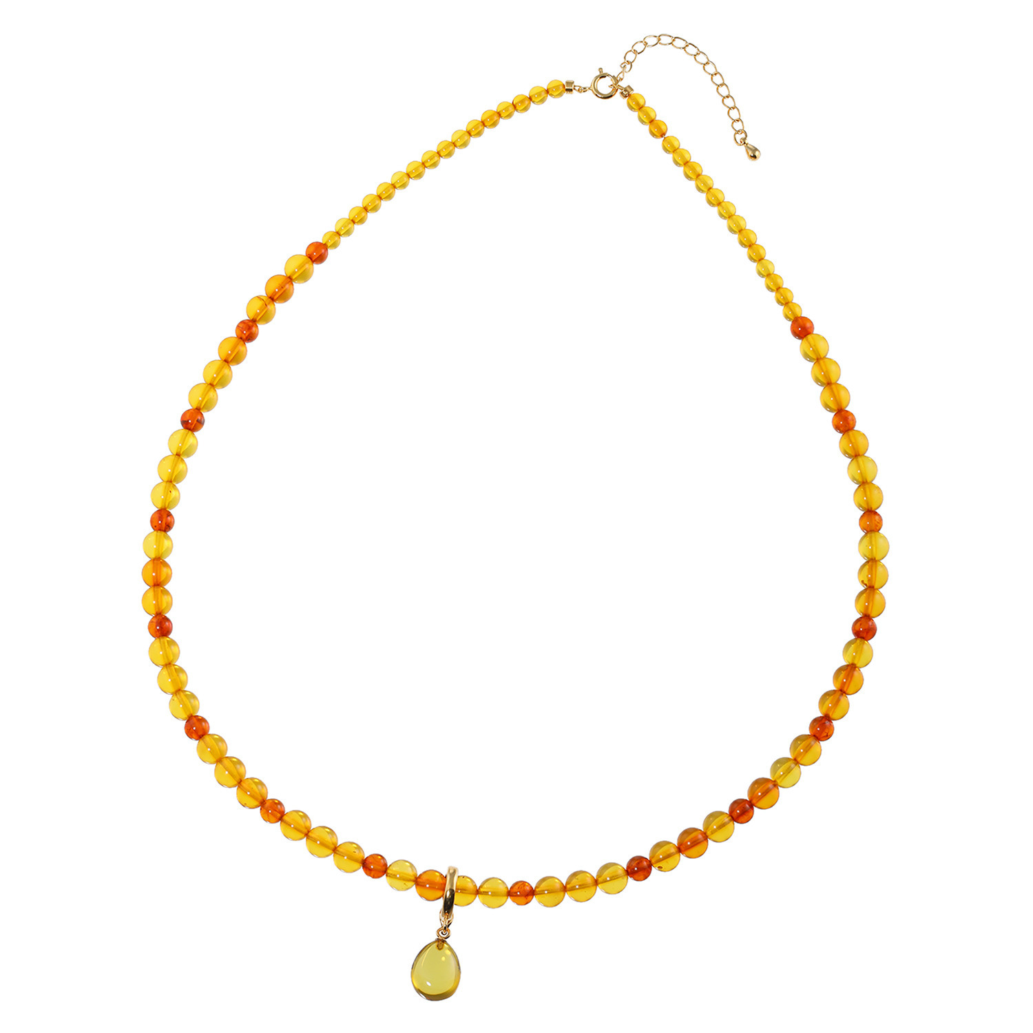 石友蔵出しコレクション 琥珀 マルチカラー ペンダント