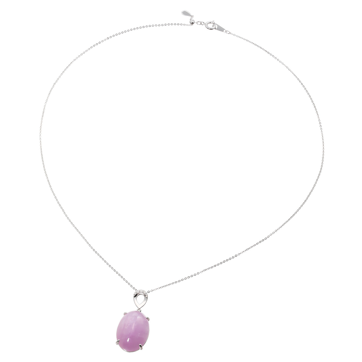 石友蔵出しコレクション シルバー １５カラットＵＰ クンツァイト＆ ＣＺ ネックレス