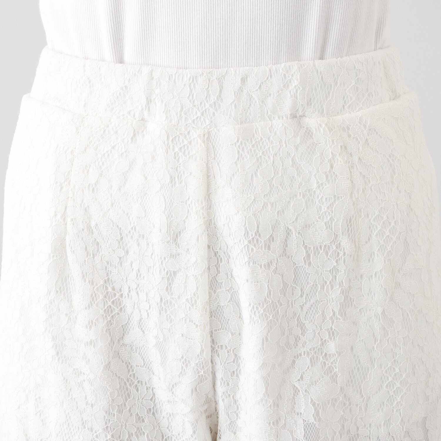 ベラデッソグラツィア ボタニカル柄レース ストレートパンツ