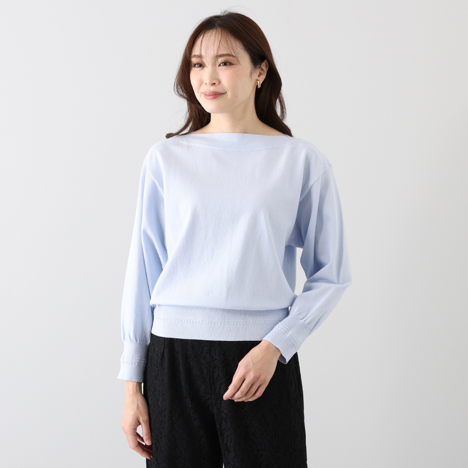 ベラデッソグラツィア コットンシルクリネン ニットプルオーバー