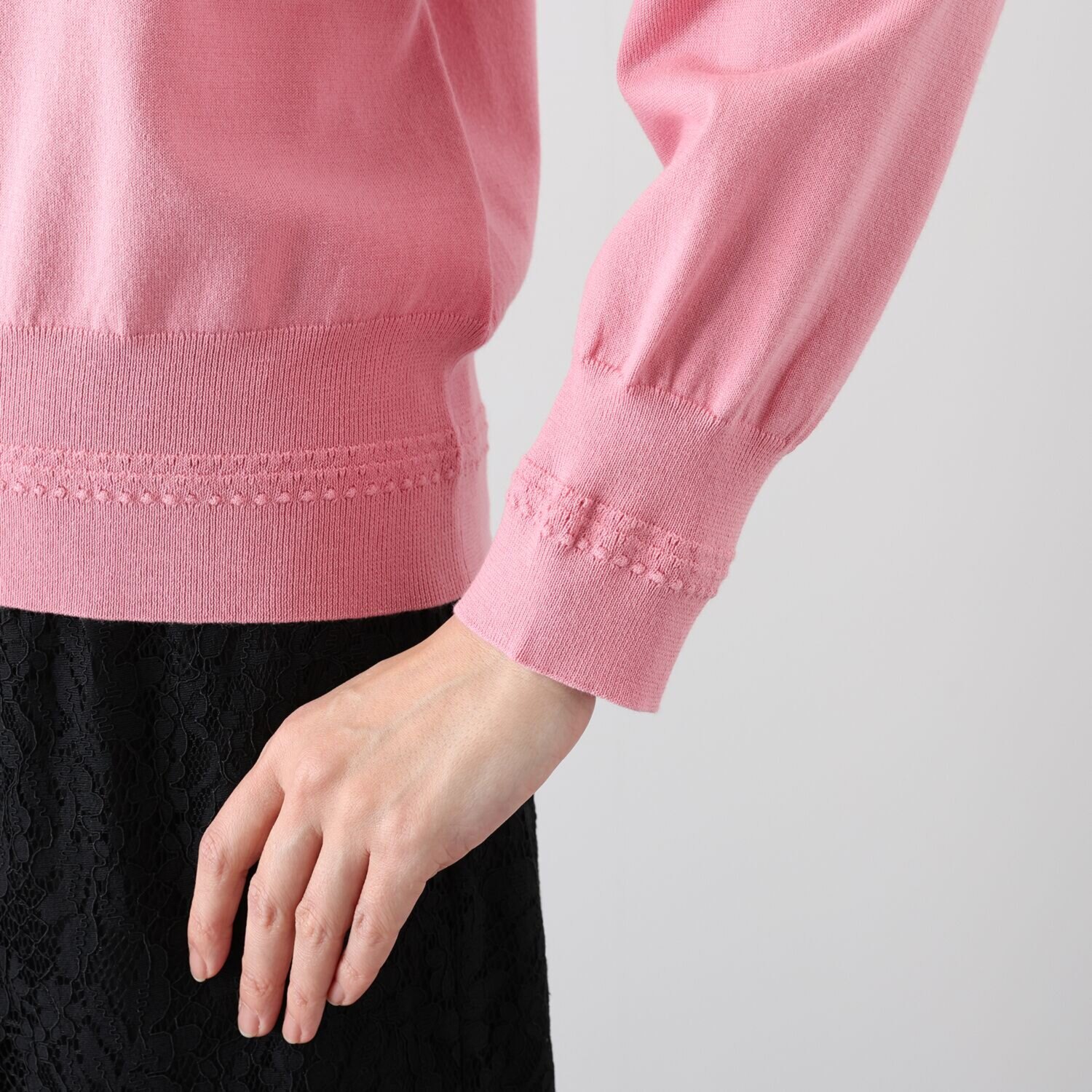 ベラデッソグラツィア コットンシルクリネン ニットプルオーバー