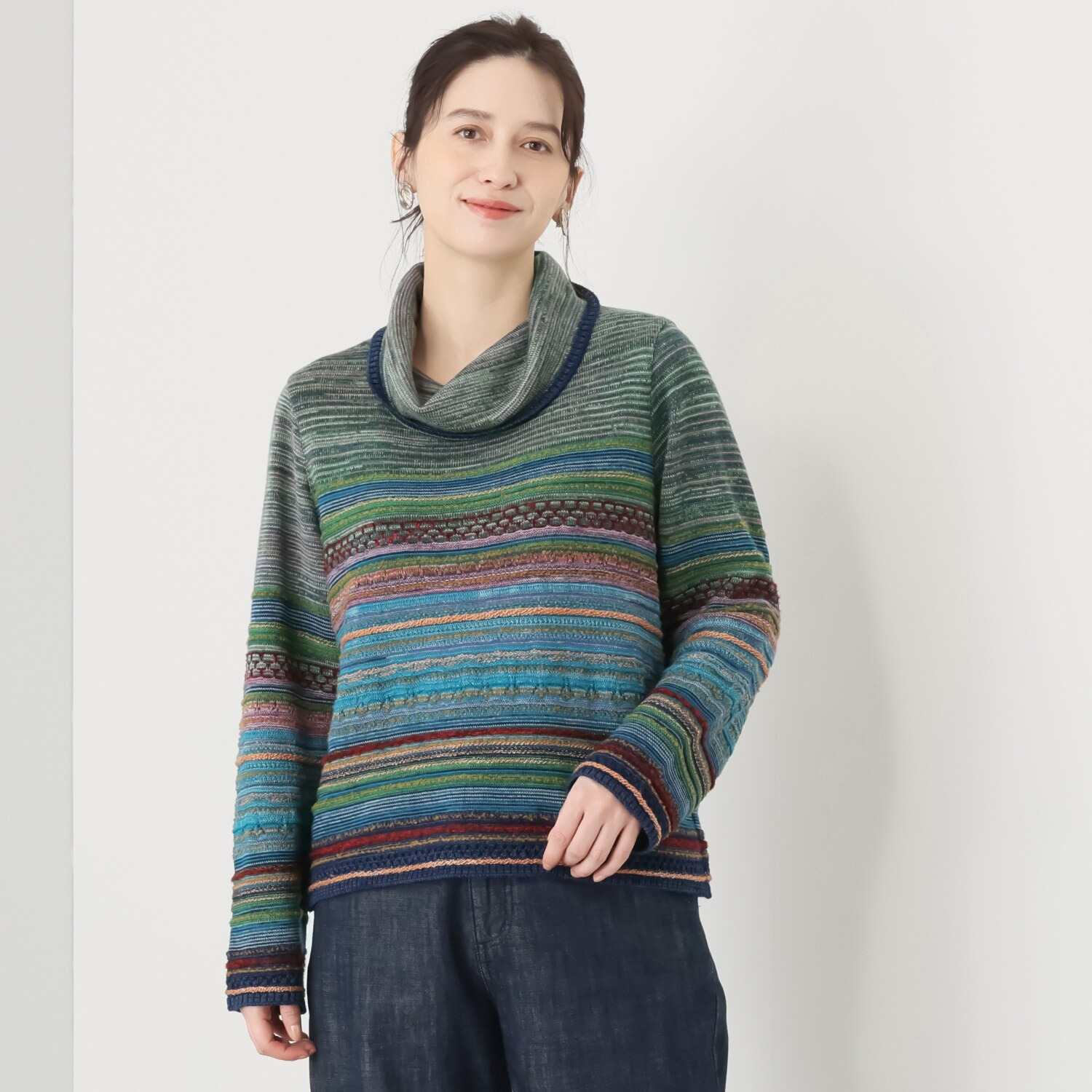 イイネス グラデーション プルオーバー