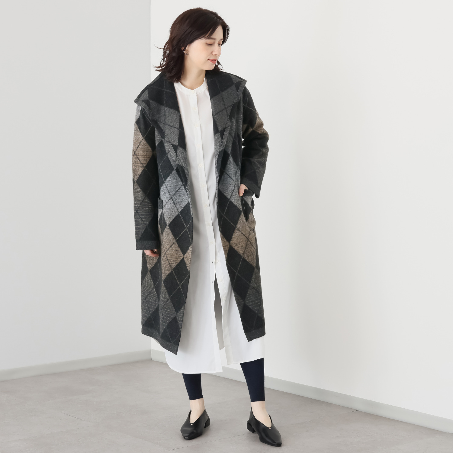 イイネス ウール 圧縮コート