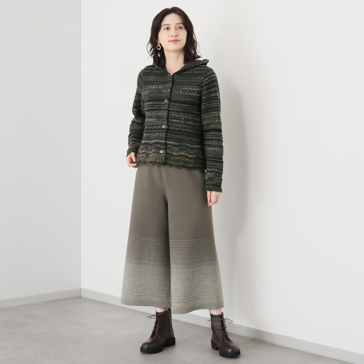 イイネス ウール圧縮 リバーシブルパンツ