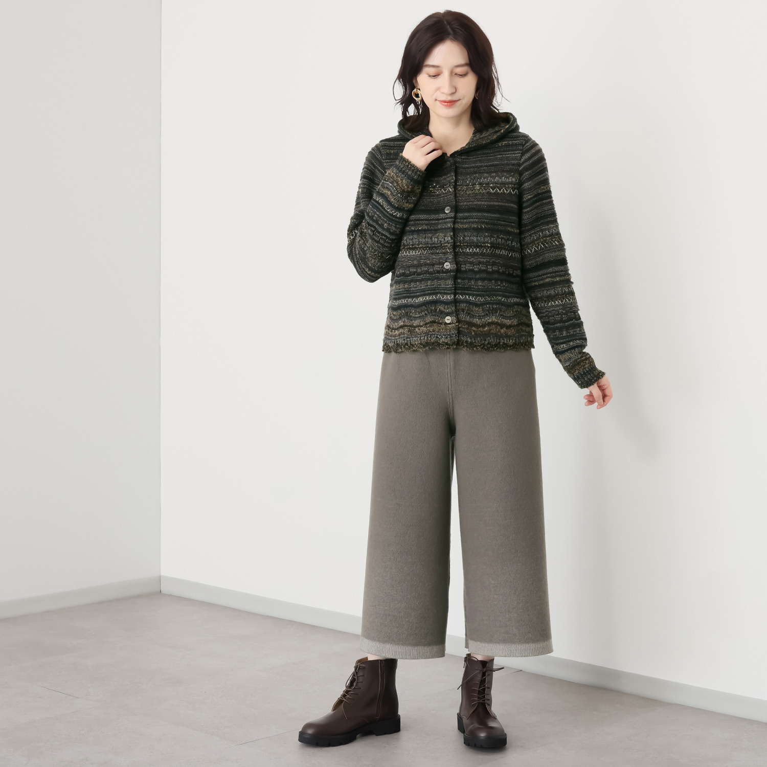 イイネス ウール圧縮 リバーシブルパンツ