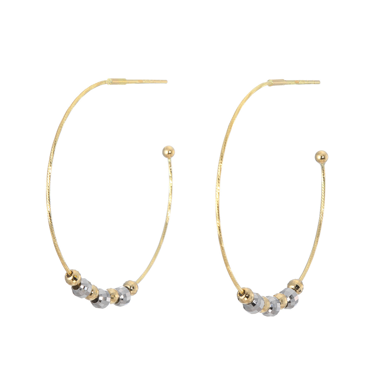 オーサムジュエリー １８Ｋ＆プラチナ９５０ スターライトボール ピアス