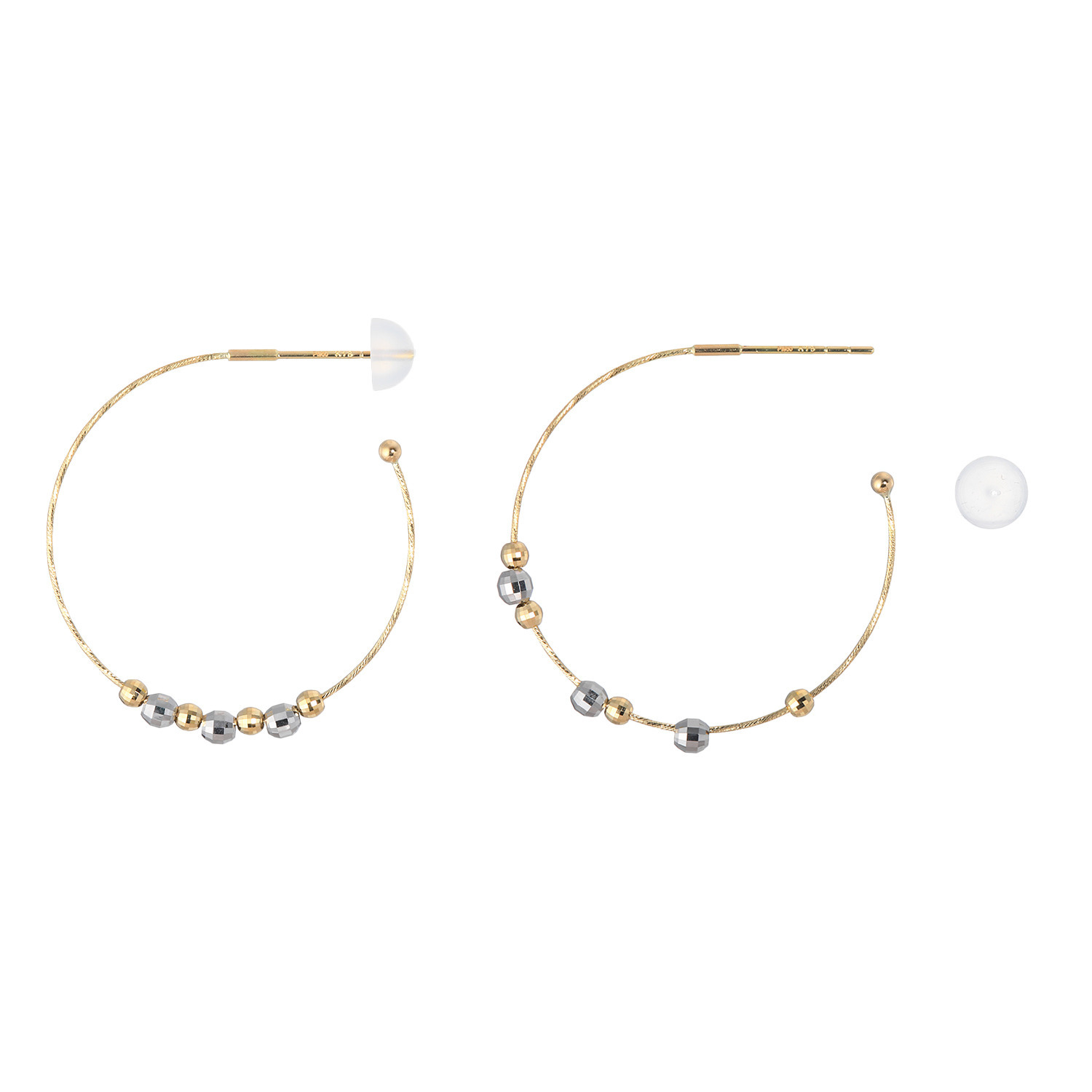 オーサムジュエリー １８Ｋ＆プラチナ９５０ スターライトボール ピアス