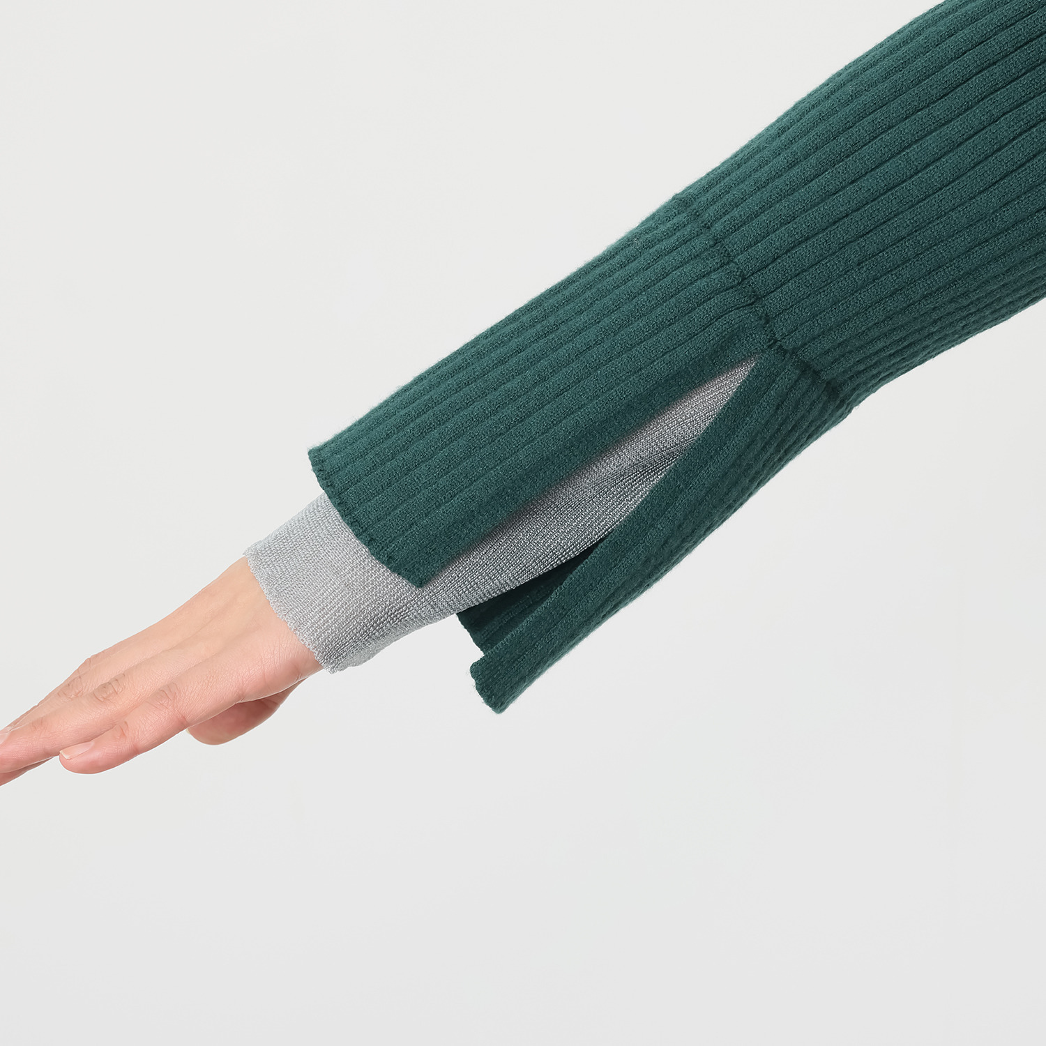 コモエリークローゼット カラーブロック ニットプルオーバー