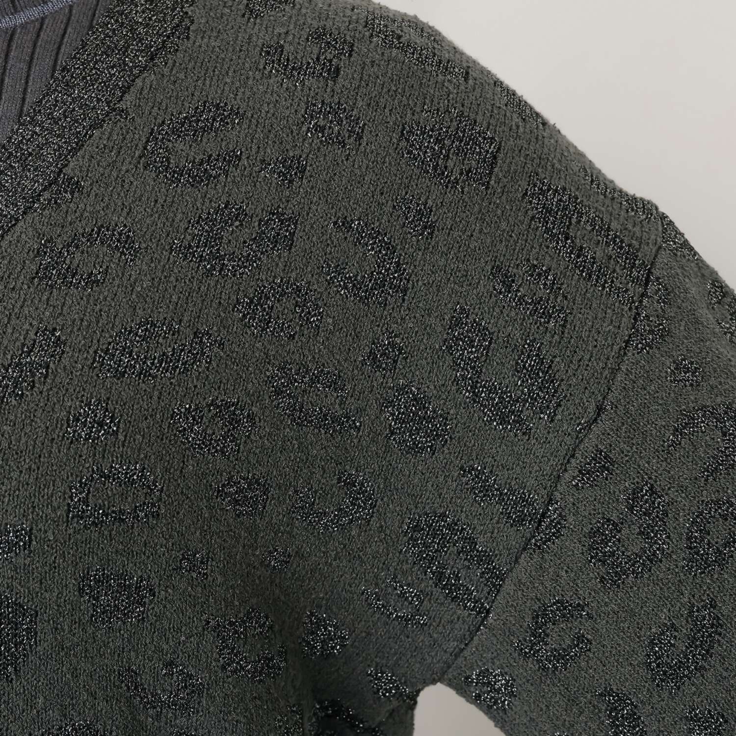 コモエリークローゼット ラメジャガード ニットカーディガン