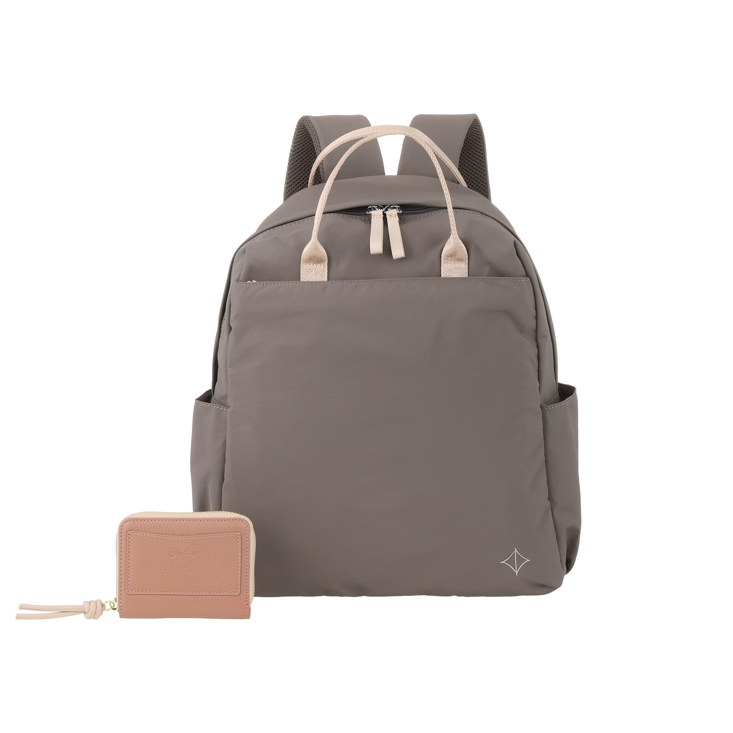 リズデイズ はっ水 Ａ４サイズ対応 リュック＆牛革ミニ財布