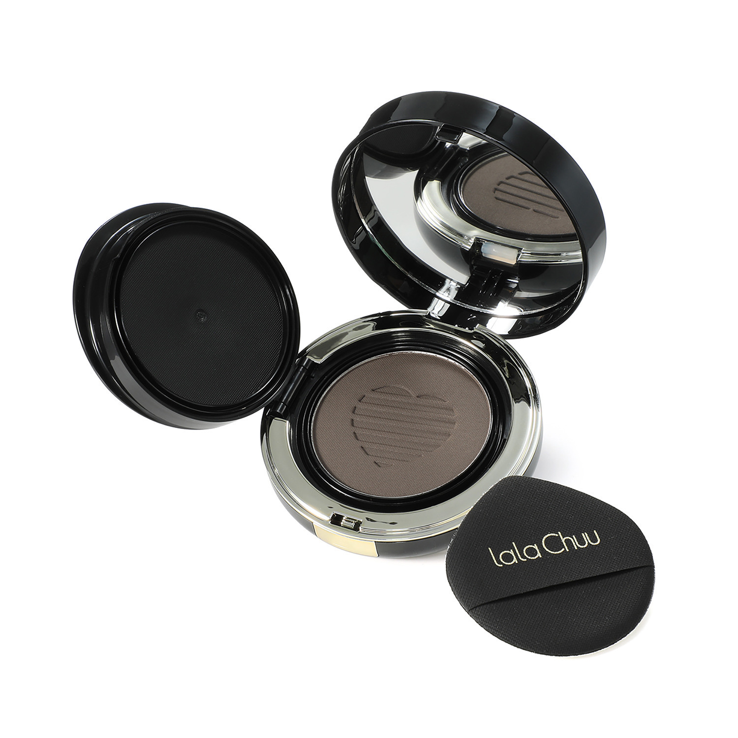 ララチュー デビュー６周年 メイク効果で薄毛と白髪を 簡単瞬時にカバー ヘアファンデーション プレミアムＥＸ ＜ダークブラウン＞ ２個分パフ２枚付セット