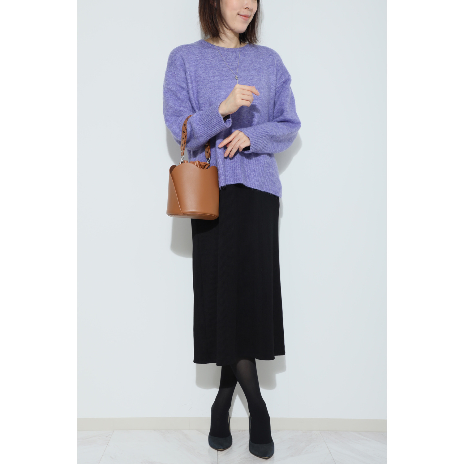 トーチ 編み込みハンドル ドローストリングバッグ