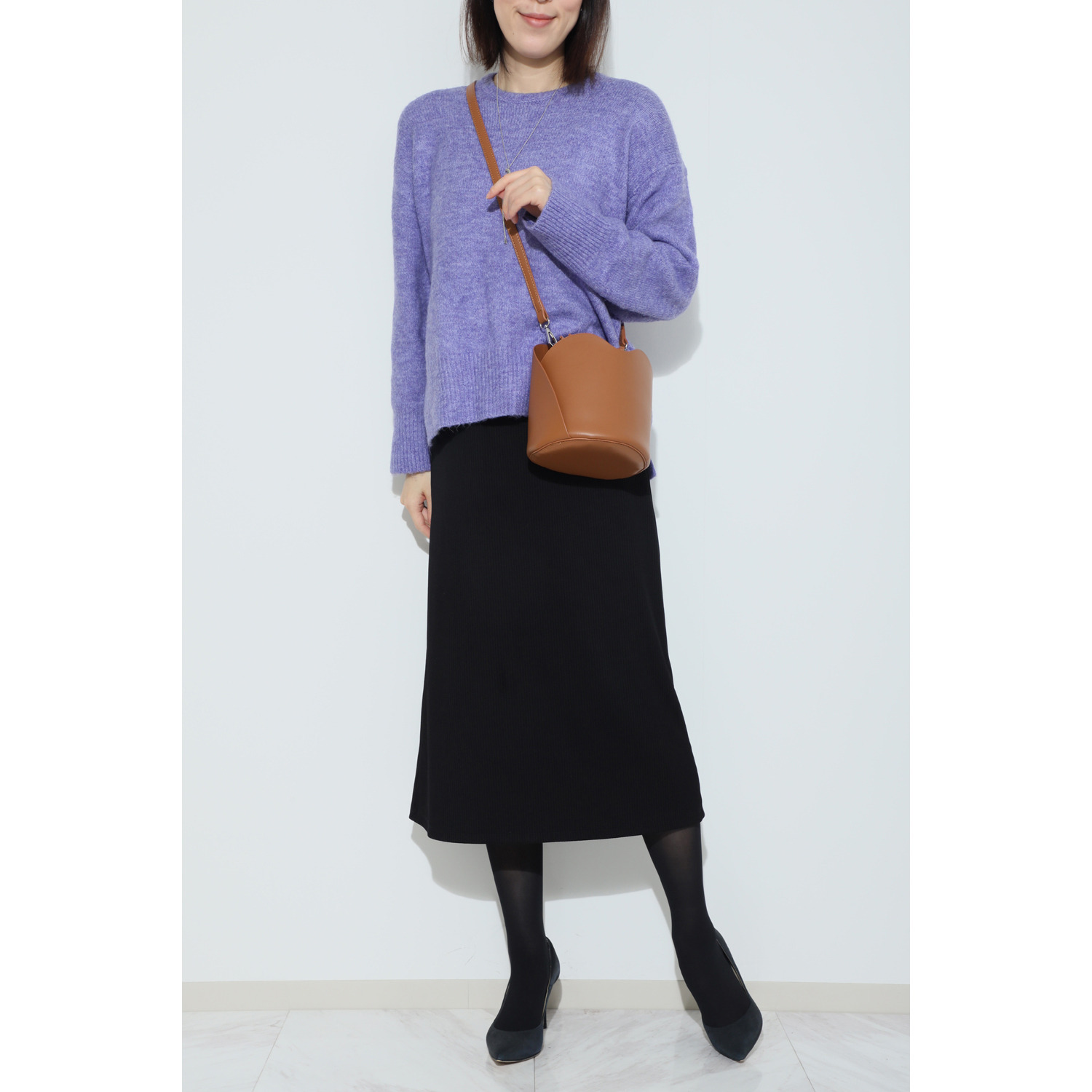 トーチ 編み込みハンドル ドローストリングバッグ