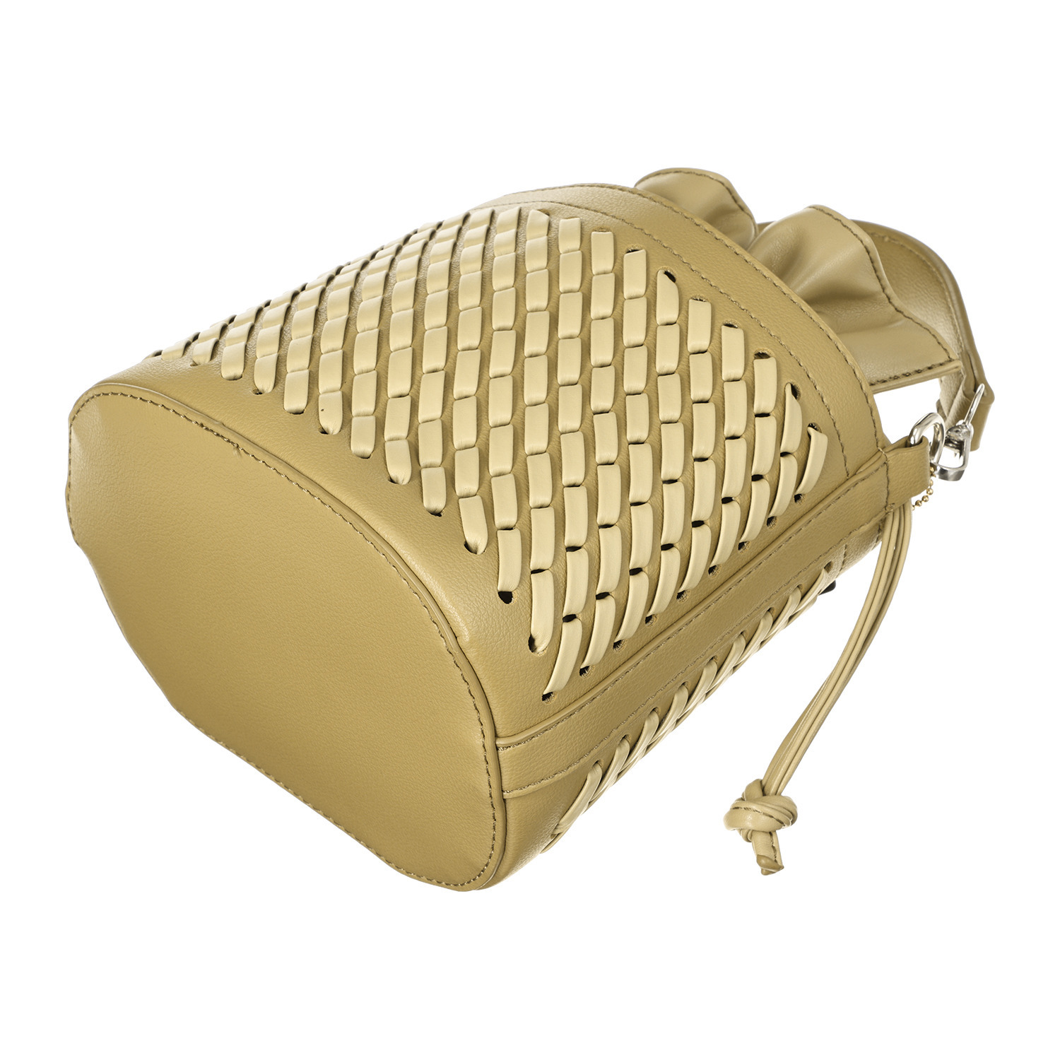 トーチ 編み込みデザイン ドローストリングバッグ