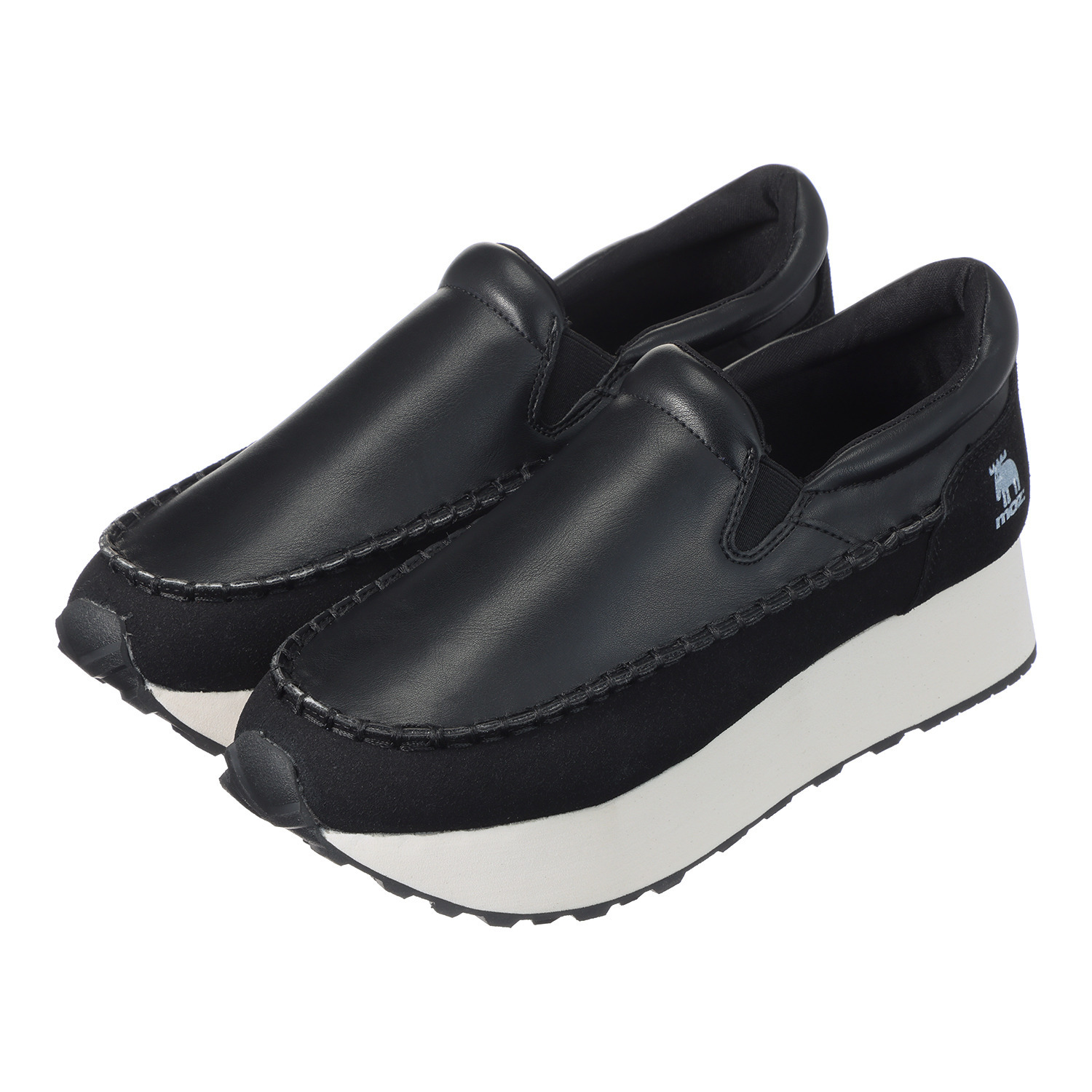 モズ 軽量 モカシンアクセント シューズ