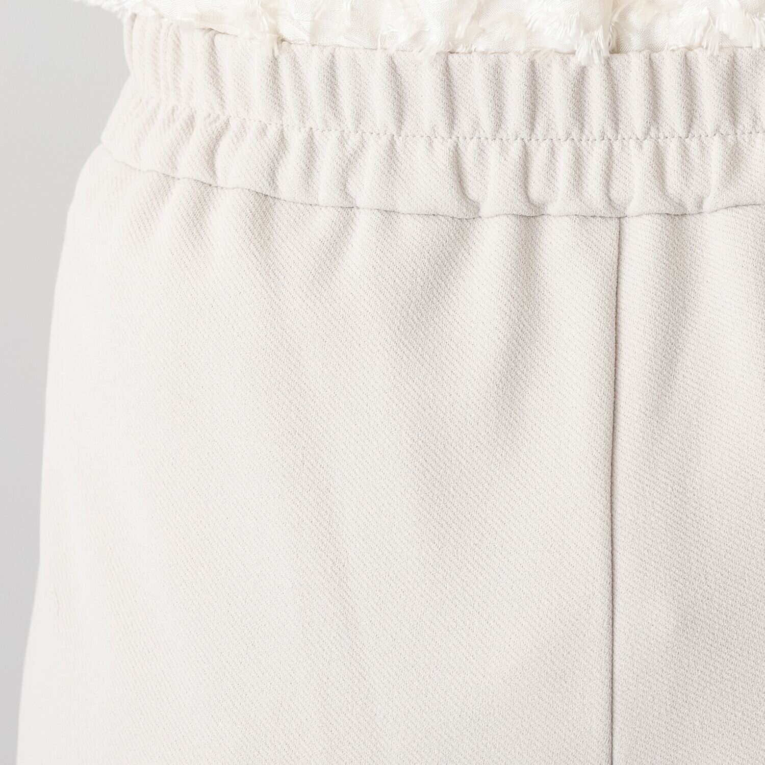 エアリーフェアリー ストレッチカルゼ 飾りベルトワイドパンツ