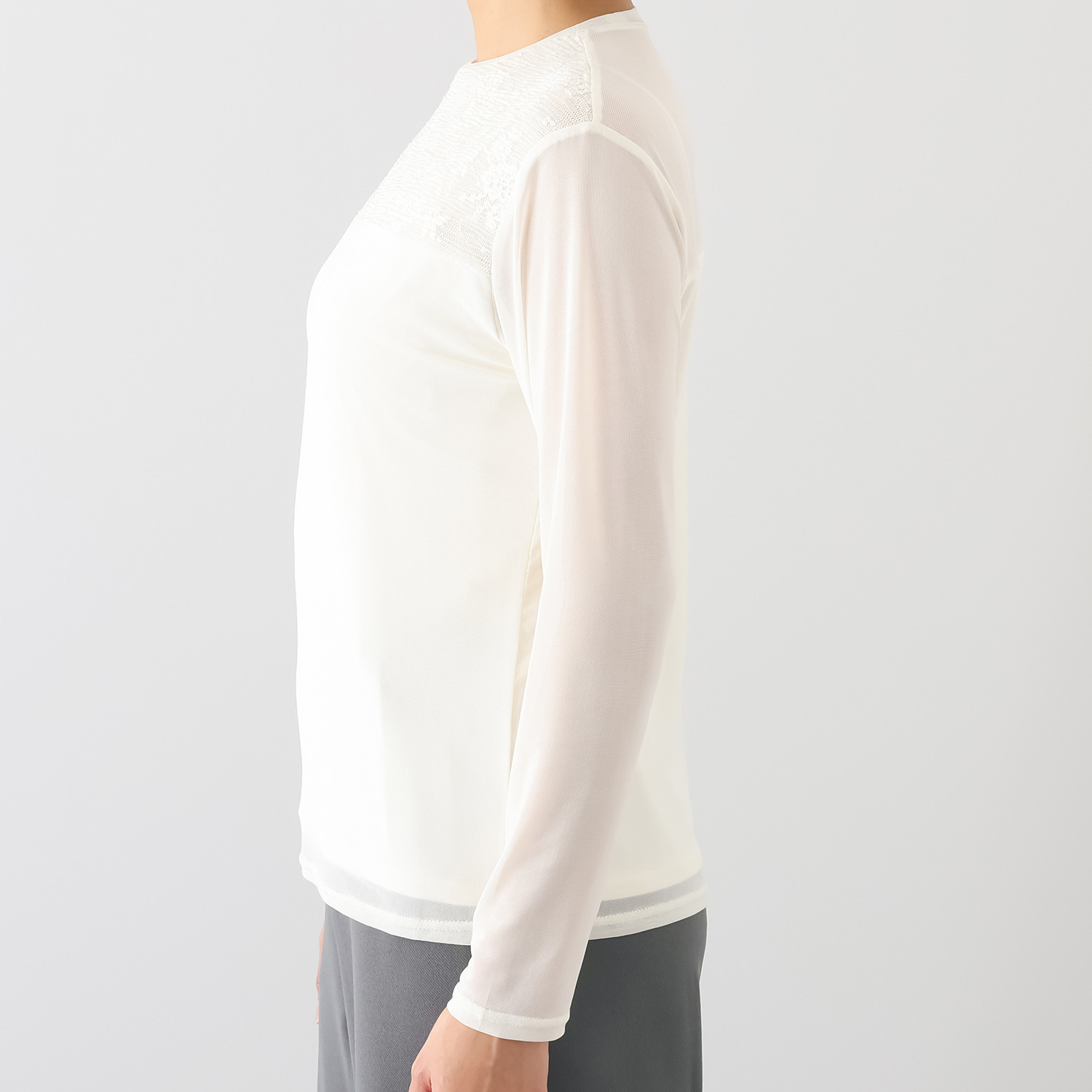 エアリーフェアリー スパンコールレース アクセント プルオーバー