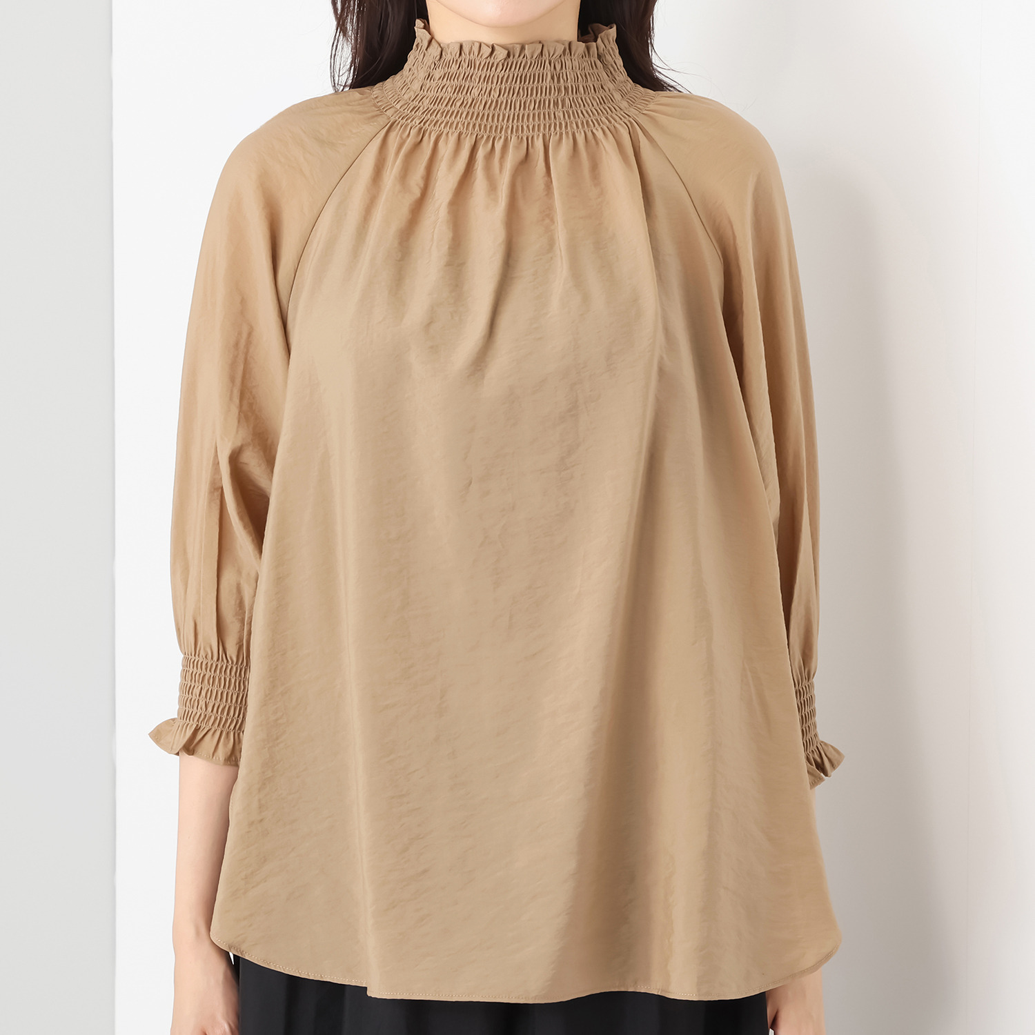 エアリーフェアリー シャーリング 七分袖ブラウス