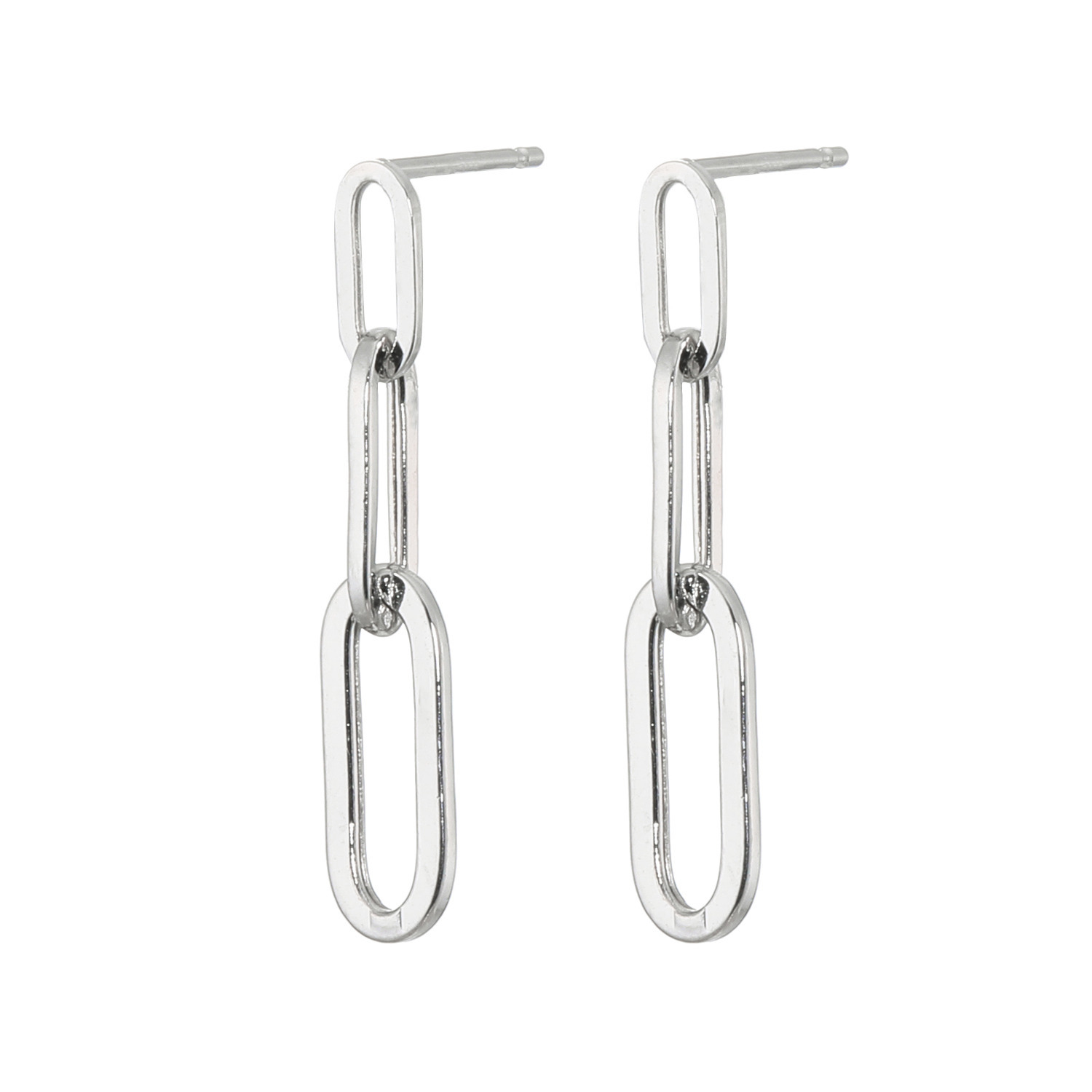 オーサムジュエリー １８Ｋホワイトゴールド クリップデザイン ピアス