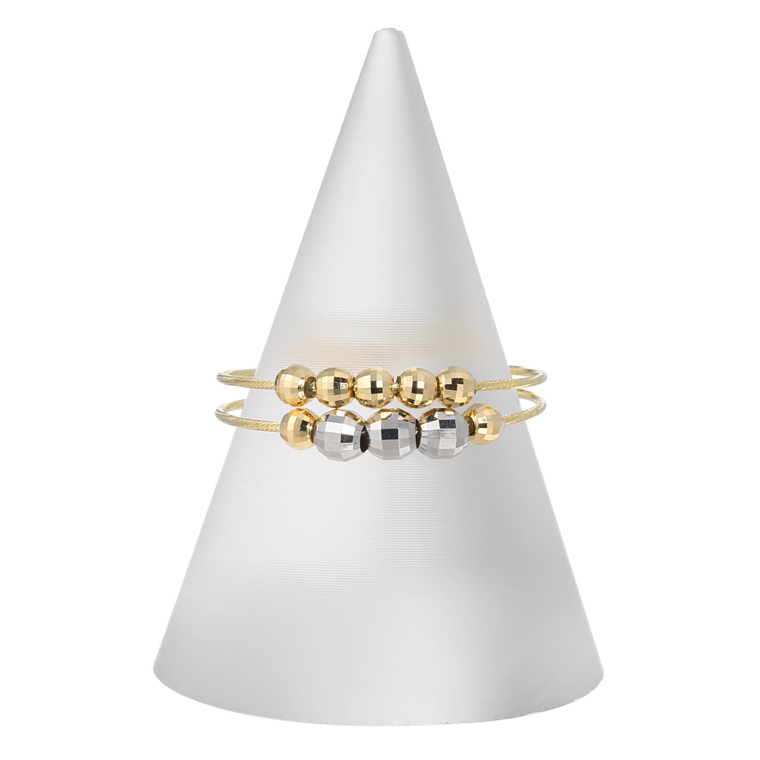 オーサムジュエリー １８Ｋ＆プラチナ９５０ スターライトボール フレキシブルリング