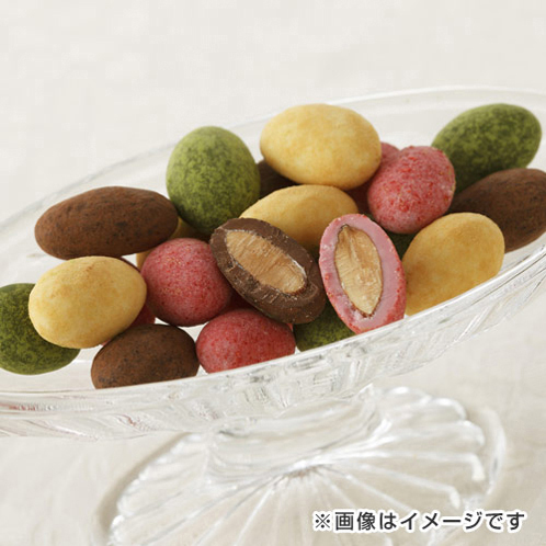 老舗！クーベルチュールの こだわりアーモンドチョコ バレンタイン 特別４種セット