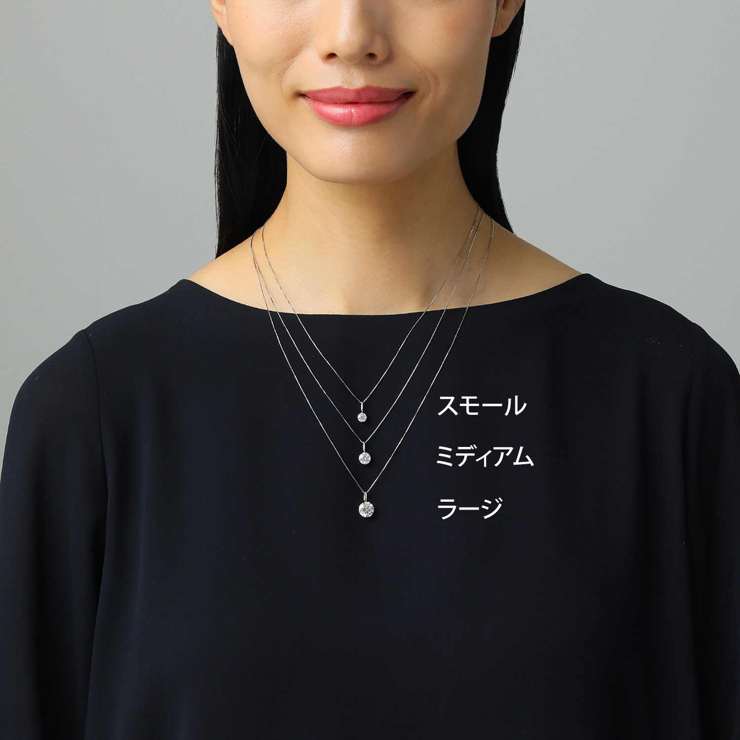 ギフトフロムニューヨーク プラチナ９５０ モアサナイト ソリティア ペンダントトップ ＜ラージ＞